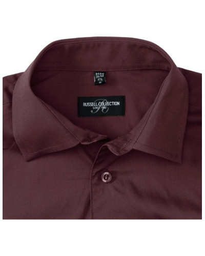 Men's Long Sleeve Fitted Stretch Shirt