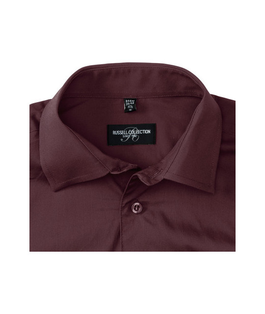 Russell Athletic Collection Men's Long Sleeve Fitted Stretch Shirt