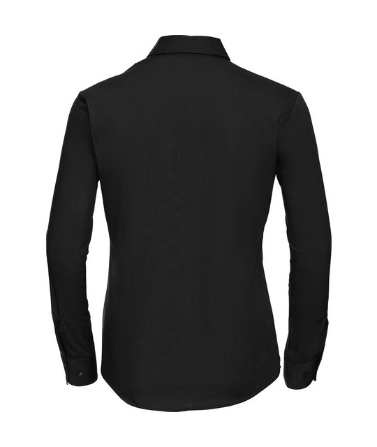 Ladies' Long Sleeve Classic Pure Cotton Poplin Shirt