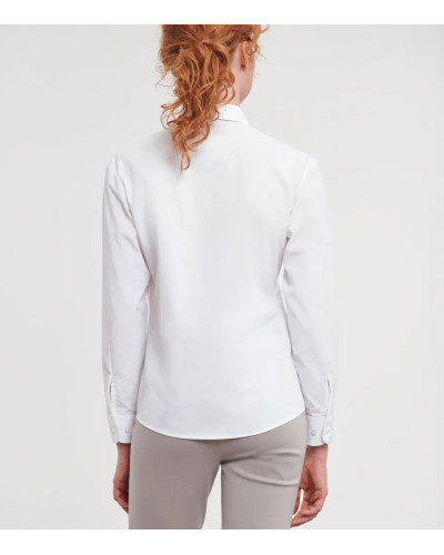 Russell Athletic Collection Ladies' Long Sleeve Classic Polycotton ...