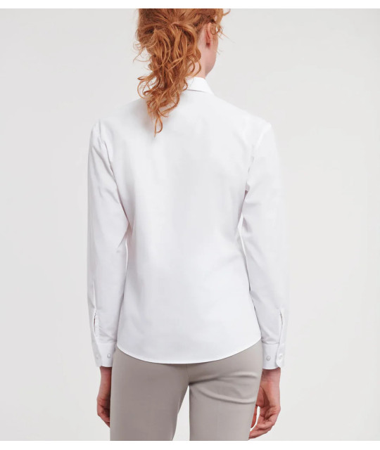 Russell Athletic Collection Ladies' Long Sleeve Classic Polycotton ...