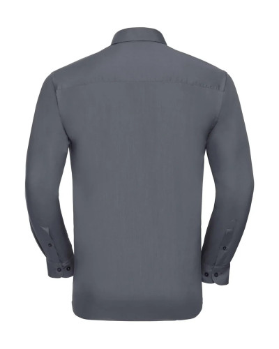 Men's Long Sleeve Classic Polycotton Poplin Shirt