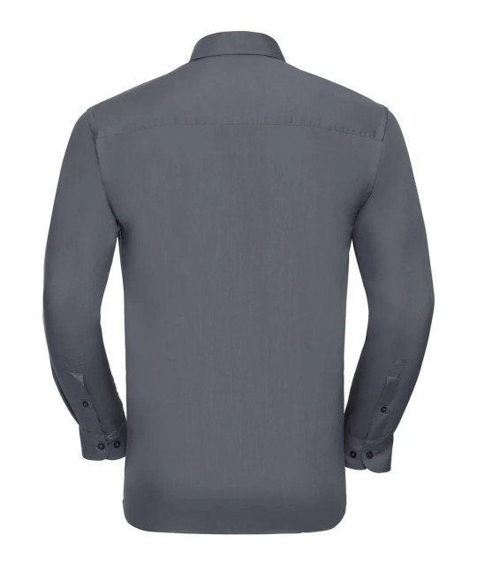 Men's Long Sleeve Classic Polycotton Poplin Shirt