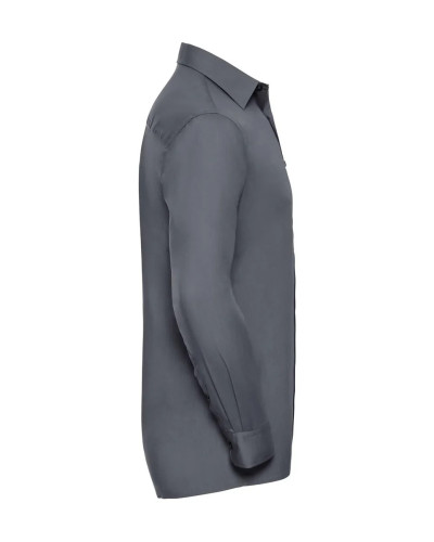 Men's Long Sleeve Classic Polycotton Poplin Shirt