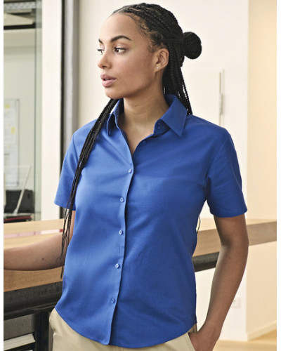 Ladies' Short Sleeve Tailored Oxford Shirt