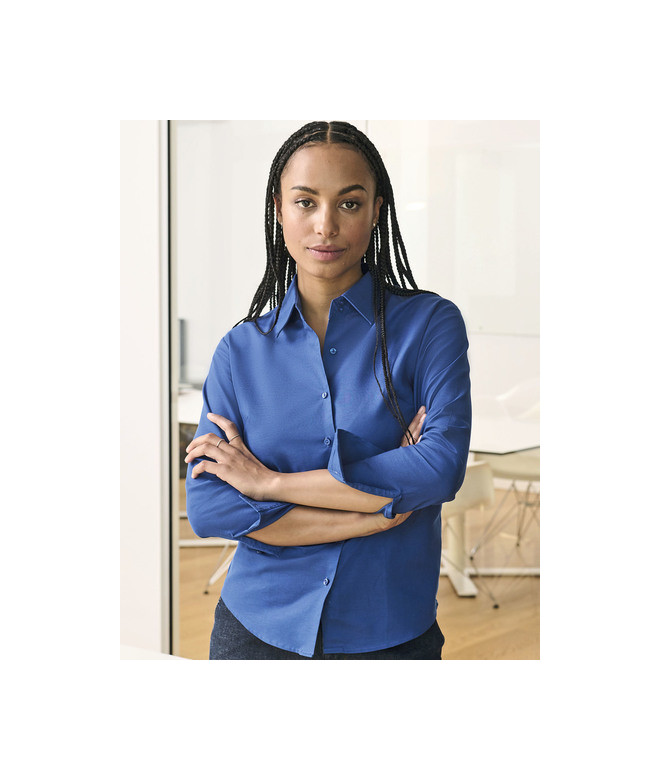 Ladies' Long Sleeve Tailored Oxford Shirt