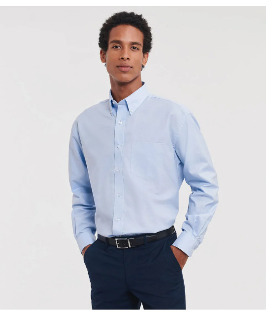 Russell Athletic Collection Men's Long Sleeve Classic Oxford Shirt