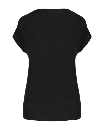 SPASS0 Ladies' V-neck Linen T-shirt