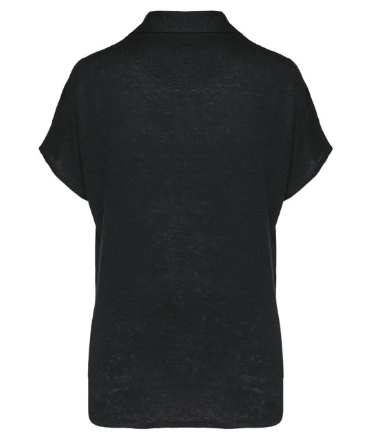 Ladies’ linen polo shirt