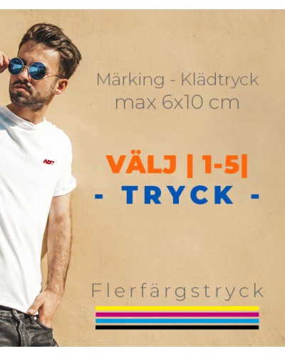 Flerfärgstryck - max 6 x 10 cm