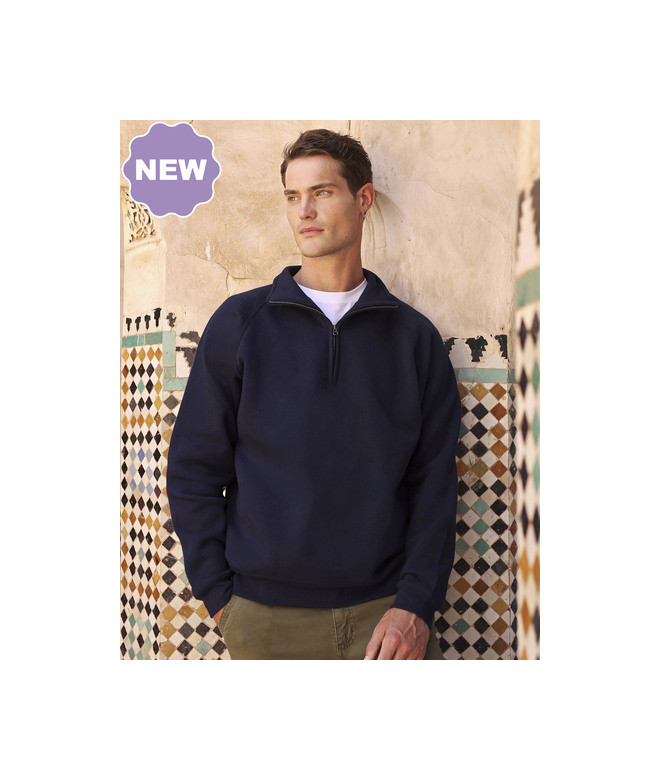 Fruit of the Loom Iconic Premium Zip Neck Sweat
