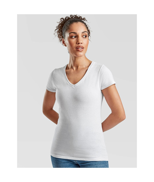 Fruit of the Loom Ladies´ Valueweight V Neck T