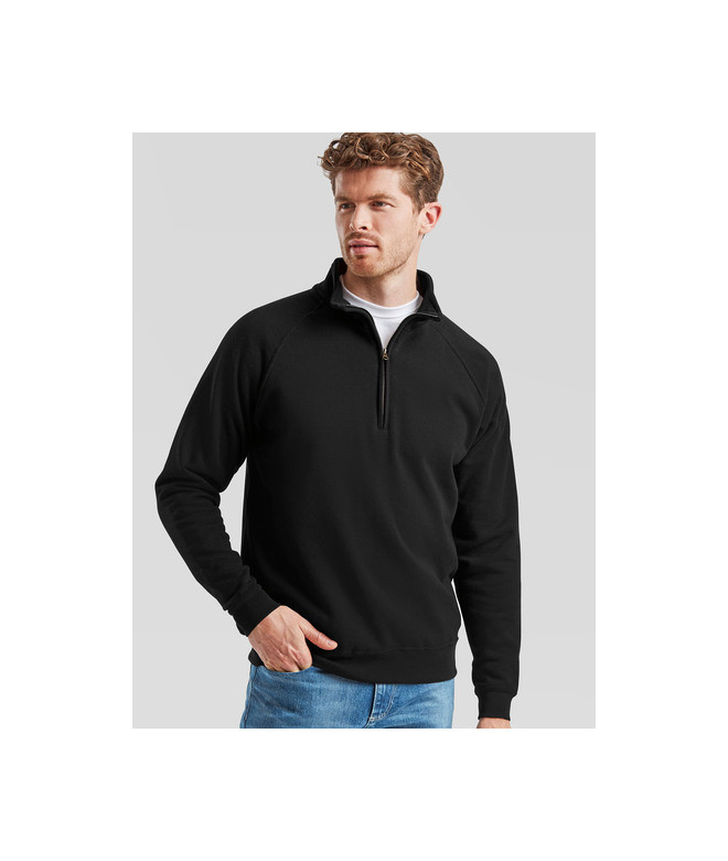 Fruit of the Loom Classic Zip Neck Sweat