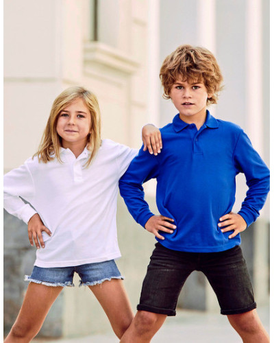 Kids´ Long Sleeve 65/35 Polo