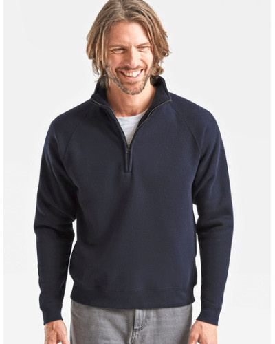 Premium Zip Neck Raglan Sweat