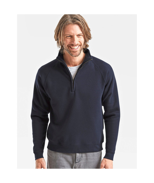 Premium Zip Neck Raglan Sweat