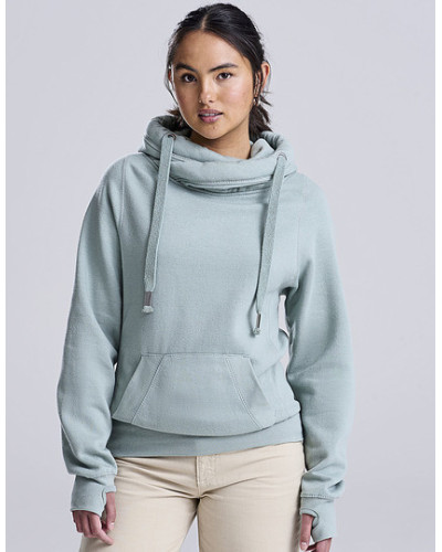 Cross Neck Hoodie