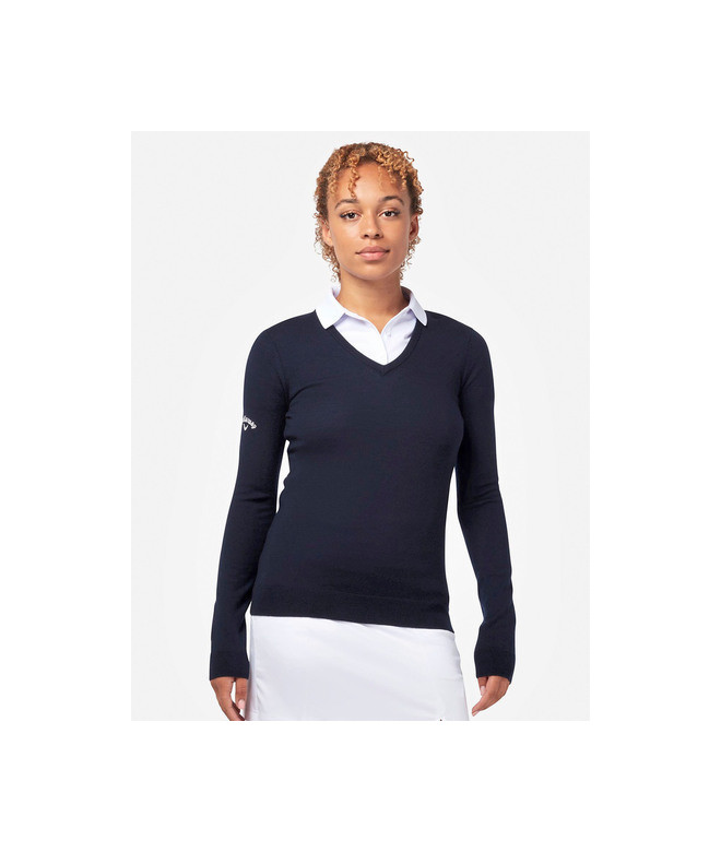 Callaway Ladies V-Neck Merino Sweater