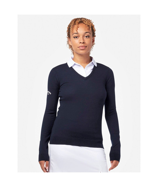 Callaway Ladies V-Neck Merino Sweater