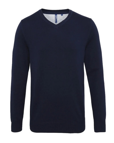 Asquith&Fox Men's cotton blend v-neck sweater