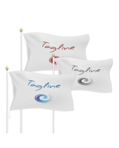 Landscape Flag, 160g Navy Polyester