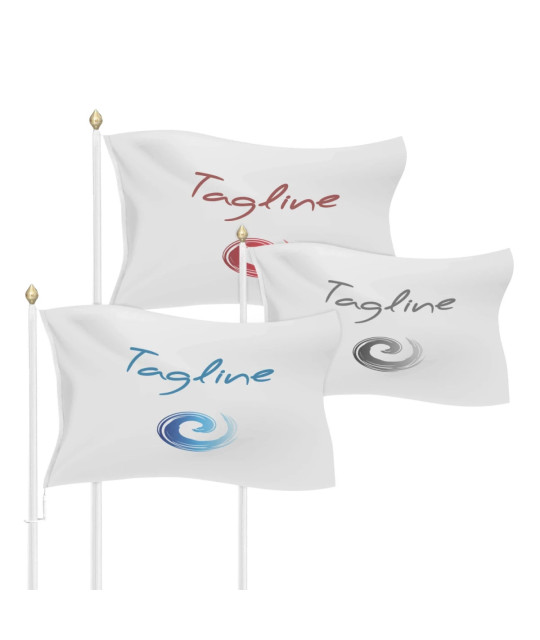 Liggande Flagga, 160g Marinpolyester