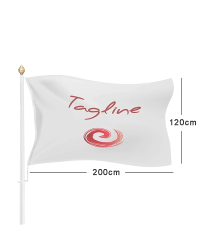 Liggande Flagga, 160g Marinpolyester