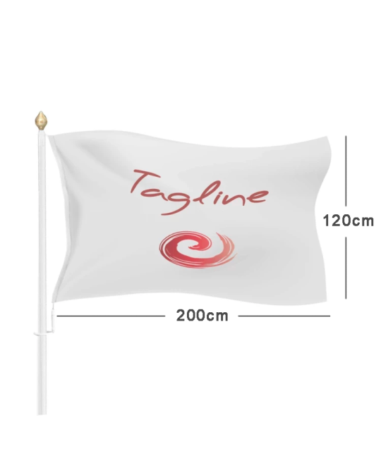 Landscape Flag, 160g Navy Polyester