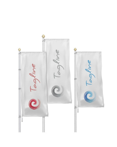 Standing Flag, 160g Navy Polyester