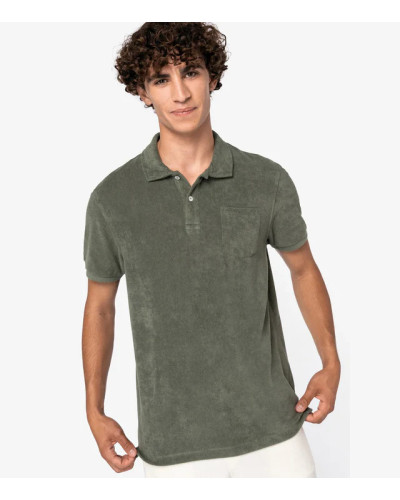Native Spirit Men's Terry Towel polo shirt
