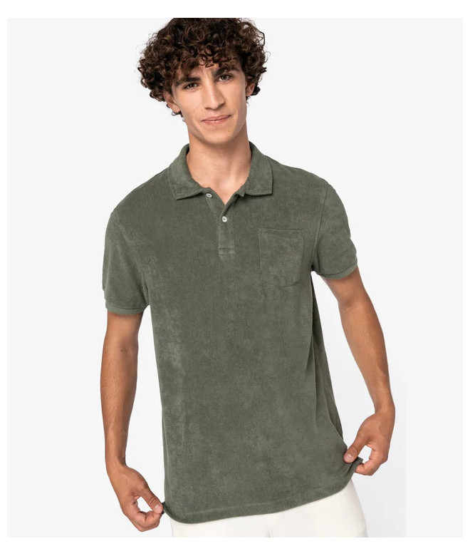Native Spirit Men's Terry Towel polo shirt