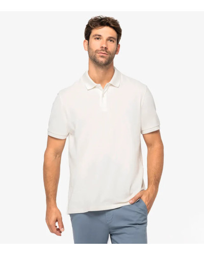 Men's Eco-Friendly Piqué Knit Polo Shirt