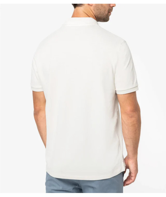 Men's Eco-Friendly Piqué Knit Polo Shirt