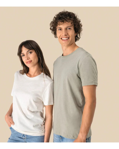 Eco-Friendly Unisex Organic Cotton and Linen T-shirt