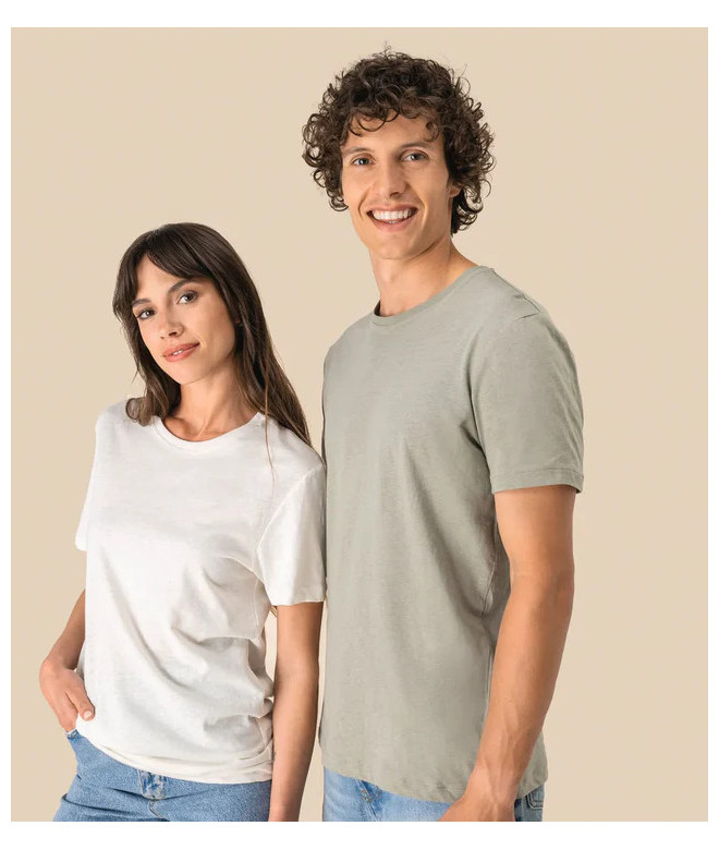 Eco-Friendly Unisex Organic Cotton and Linen T-shirt