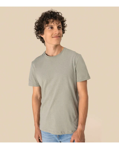 SPASS0 Eco-Friendly Unisex Organic Cotton and Linen T-shirt