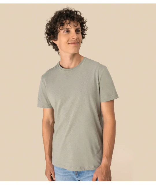 Eco-Friendly Unisex Organic Cotton and Linen T-shirt