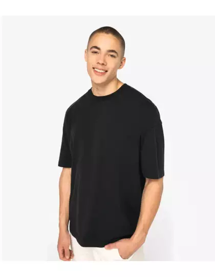 Eco-Friendly Men's Washed Effect Oversized T-shirt
