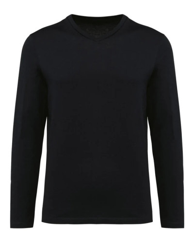 Men's V-Neck Long-Sleeved Supima® T-shirt