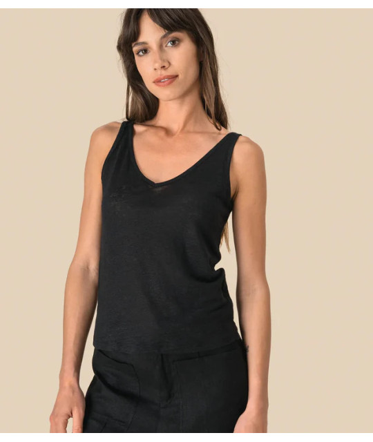SPASS0 Ladies' Linen Tank Top