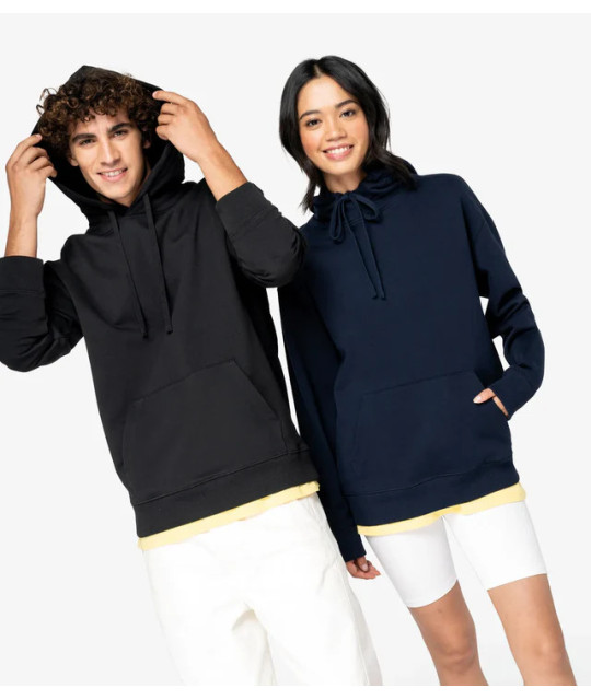 Native Spirit Unisex hoodie i ekologisk bomull med French Terry fle...