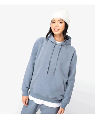 Ladies hooded sweatshirt raglan sleeves 350 gsm