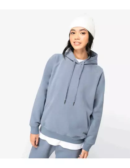 Ladies hooded sweatshirt raglan sleeves 350 gsm