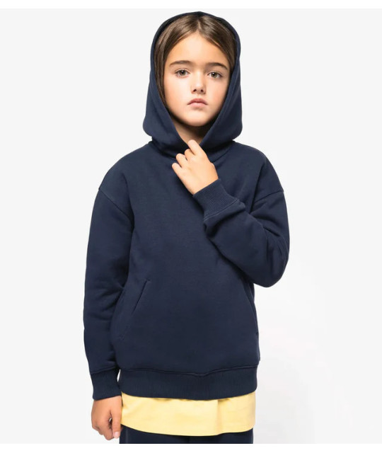 Native Spirit Eco-Friendly Kids' Oversize Hooded Sweatshirt