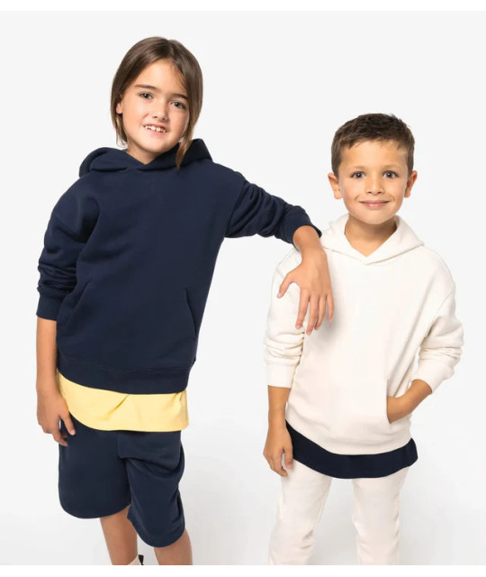 Native Spirit Eco-Friendly Kids' Oversize Hooded Sweatshirt