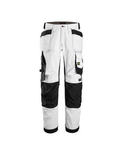 Stretch work trousers with holster pockets