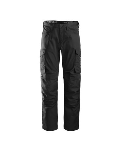 Service trousers with knee pad pockets