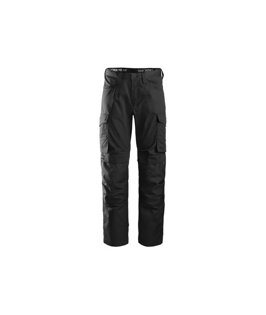Service trousers with knee pad pockets