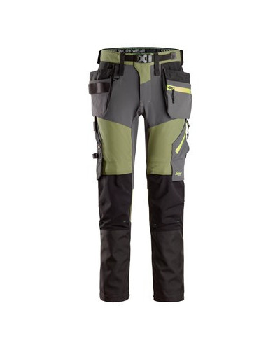 Softshell pants with stretch and removable holster pockets