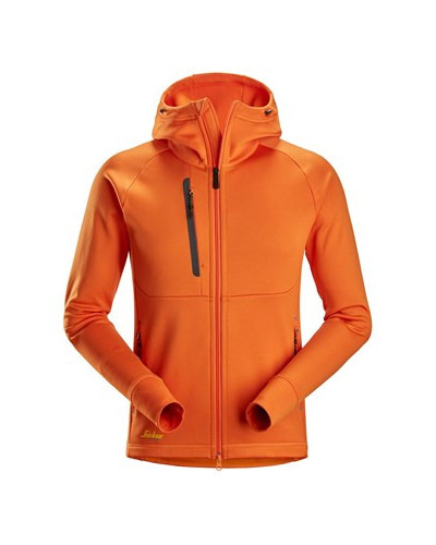 Snickers Workwear Polartec® Power Stretch® huvtröja med hellång dra...